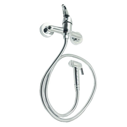 Mataas na Kalidad ng Zinc Body Wall-mounted Bathroom Bathtub Faucet Hot And Cold Hindi kinakalawang na asero Faucet