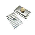 201 Stainless Steel Light Bamboo Pattern Rectangular 10*15cm ရေချိုးခန်း ကြေးနီသံလိုက်အနံ့ ခံနိုင်သော Core Floor Drain