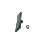 304 Ανοξείδωτο ατσάλι 20-120 Mm Μαύρος ορθογώνιος αόρατος αποχετευτικός σωλήνας δαπέδου με εκτεταμένο σωλήνα και κοινό πυρήνα απόσβεσης οσμής