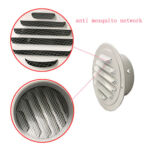 2023 Ventilasi Diffuser Udara Stainless Steel Bulat Kustom Baru Ventilasi Diffuser Dapur Kamar Mandi