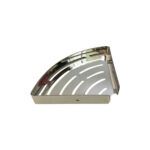 Stainless hlau double-layer xab npum tuav chav dej shelf