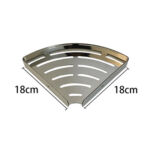 Stainless hlau double-layer xab npum tuav chav dej shelf