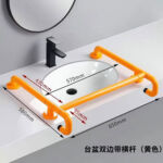 KJ-8802 Раковина колтук – көп тараптуу дат баспас болоттон жасалган Plus ABS ваннанын туткасы