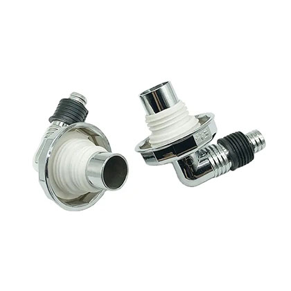 Шұңжя/синжия – Electroplate Plastic Elbow Single Leakage Set for Washing Machine Hose Tube Connector