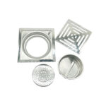 Xunjia/xinzhijia – 15 *15 Εκ 6 Mm Thick Palisade Pattern 201 Stainless Steel Kitchen Square Floor Drain with Large Common Odor Proof Core