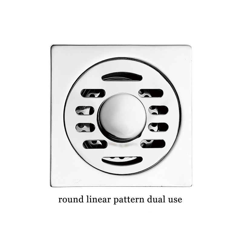 Hot Square 6mm Thick 4 Дюймно 201 Stainless Steel Round Apple Pattern Bathroom Shower Brass Anti Odor Floor Drain with Bayonet —XINZHIJIA/XUNJIA