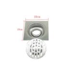 Nagykereskedelmi Mérnöki SUS 304 Rozsdamentes acél négyzet alakú 10*10cm 2mm vastag lineáris padlólefolyó gyakori szagálló maggal