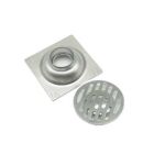 Nagykereskedelmi Mérnöki SUS 304 Rozsdamentes acél négyzet alakú 10*10cm 2mm vastag lineáris padlólefolyó gyakori szagálló maggal