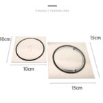 10X10 နှင့် 15X15 ဖုံးကွယ်ထားသော ခြေမုတ်ခုံ ကြမ်းပြင်ရေမြောင်း