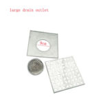 20*20 센티미터 2 음 짙어지면서 304 일반적인 냄새가 큰 흐름 코어가 있는 스테인레스 스틸 사각 바닥 배수구