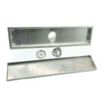 304 Stainless Steel Bathroom Drainage Floor Drain Line Shower Rectangular Shower Drainage Pipe —XINZHIJIA/XUNJIA