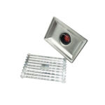 10*15cm 직사각형 빛 대나무 패턴 201 스테인레스 스틸 주방 샤워 욕실 플라스틱 마그네틱 서스펜션 코어 바닥 배수구