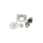 အရောင်းရဆုံး Pattern Plate 6 လက်မကွဲ 201 Stainless Steel Bathroom Kitchen Deep Water Seal Floor Drain