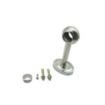 Xunjia/xinzhijia – 200mm Tall 201 Aço inoxidável 25 Mm Round Tube Base Double Approach Moves Flange Seat