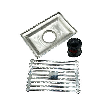 10*15cm 직사각형 빛 대나무 패턴 201 스테인레스 스틸 주방 샤워 욕실 플라스틱 마그네틱 서스펜션 코어 바닥 배수구