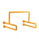 KJ-6680 Urinal Double U – 多功能不銹鋼加 ABS 浴室扶手