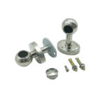 Xunjia/xinzhijia – 200mm Tall 201 Aço inoxidável 25 Mm Round Tube Base Double Approach Moves Flange Seat