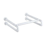 KJ-6688 حوض غسيل مزدوج U – درابزين الحمام متعدد الاستخدامات من الفولاذ المقاوم للصدأ بالإضافة إلى ABS