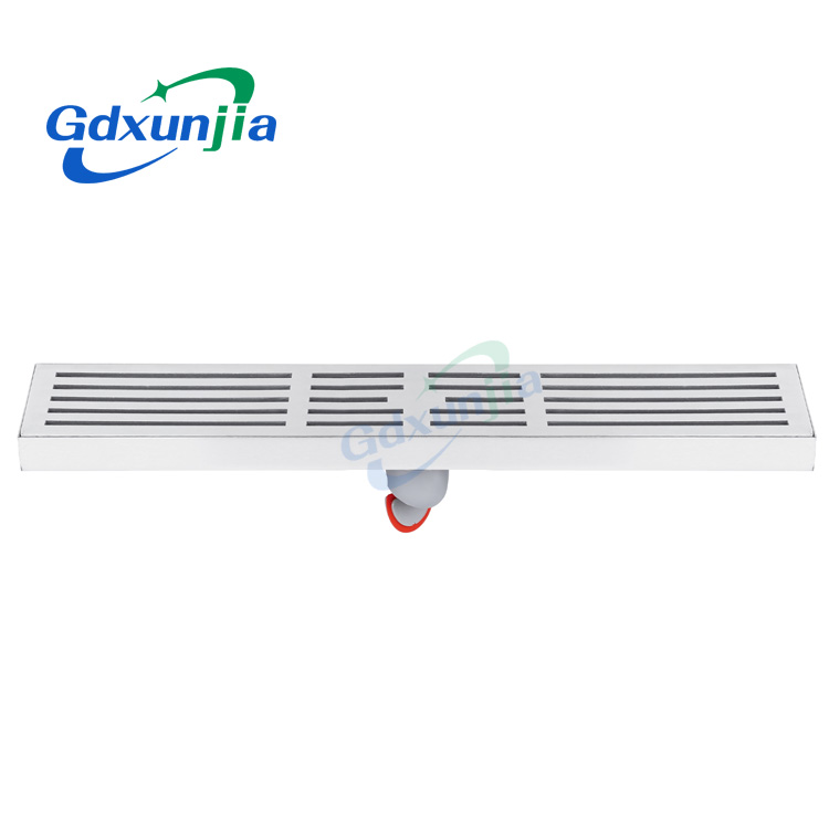 Scarico a pavimento a strisce per un drenaggio efficiente del bagno