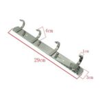 Шұңжя/синжия – Wall Mounted 304 Тот баспайтын болат 4 Square Coat Hooks for Clothes Hanging