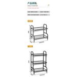 Xunjia/xinzhijia – R2 Lengthening Kitchen Storage Metal Tray Drain Rack Dishes Drying Rack Stainless Steel Drain Rack