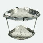 Xunjia/xinzhijia – Nem fúró ragasztófalra szerelt szögű acél zuhanyzó tartókeret rozsdamentes acél tároló állvány