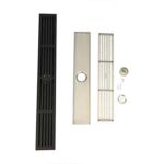 Scarico a pavimento a strisce per un drenaggio efficiente del bagno