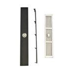 Scarico a pavimento a strisce per un drenaggio efficiente del bagno