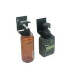 سنجیا/زنجیا -304 بلیک وال ماونٹڈ ویسکوز سٹینلیس سٹیل شاور باتھ روم ٹوائلٹ مائع صابن ریک شیمپو ہینگ ہولڈر کے لیے