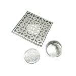 Hot Selling 20*20cm 2mm Thickened 304 Stainless Steel Square Floor Drain with Filter Element