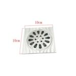 Xunjia/xinzhijia -10*10cm 2mm Thick 304 Stainless Steel Water Drop Like Square Floor Drain with Common Odor Proof Core