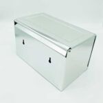 쉰자/신즈자 – New Modern 304 Stainless Steel Wall-mounted Rectangular Container Tissue Box