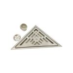 ដែកអ៊ីណុករាងត្រីកោណពង្រីកបំពង់បង្ហូរជាន់សម្រាប់បន្ទប់ទឹក