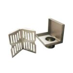 លក់ដុំតាមបំណង 2 ម ក្រាស់ SUS 304 L រាងអក្សរអ៊ីណុកជញ្ជាំងបំពង់បង្ហូរចូលជាន់