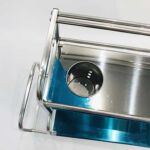 Xunjia/xinzhijia – Multifuncional Vertical Dos Capas 40cm 201 Estante de almacenamiento de botellas de salsa de cocina de acero inoxidable