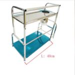 Xunjia/xinzhijia – Multifuncional Vertical Dos Capas 40cm 201 Estante de almacenamiento de botellas de salsa de cocina de acero inoxidable