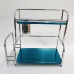 Xunjia/xinzhijia – Multifuncional Vertical Dos Capas 40cm 201 Estante de almacenamiento de botellas de salsa de cocina de acero inoxidable