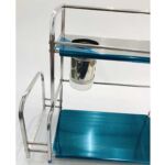 Xunjia/xinzhijia – Multifuncional Vertical Dos Capas 40cm 201 Estante de almacenamiento de botellas de salsa de cocina de acero inoxidable