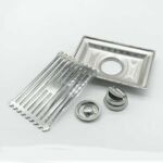 Rectangular 10*15cm Light Bamboo Pattern Bathroom 201 Stainless Steel Round Holes And Common Odor Proof Button Core Floor Drain