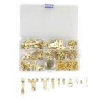 Xunjia / xinzhijia – مجموعة خطافات إطار الصورة شديدة التحمل للتعليق، مطلية بالنحاس المعدني 220 تعيين