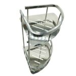 گرم فروخت وال ماونٹڈ پروڈکشن لائن 2 ٹائر SS201 /SS304 باتھ روم کچن ٹرائنگولر ٹینک ریک