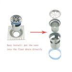 Xunjia/xinzhijia – 304 Drenaje de piso de fregadero de acero inoxidable, Trampa sin agua, Núcleo de drenaje del piso sellado