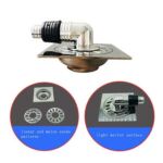 Jualan Terus Kilang 3 Mm Tebal 201 Longkang Lantai Linear Keluli Tahan Karat dengan Set Penyambung Hos Mesin Basuh Siku Plastik