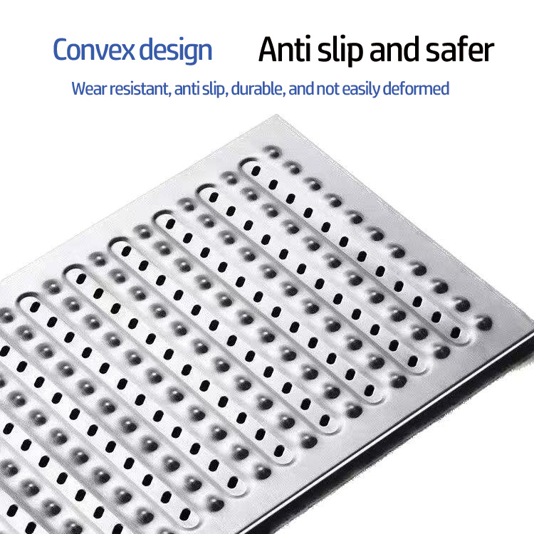 سنجیا/زنجیا – حسب ضرورت 1.2 ملی میٹر 201 سٹینلیس سٹیل کچن باتھ روم سپر مارکیٹ زیر زمین گیراج ٹرینچ فلور ڈرین سیور کور پلیٹ