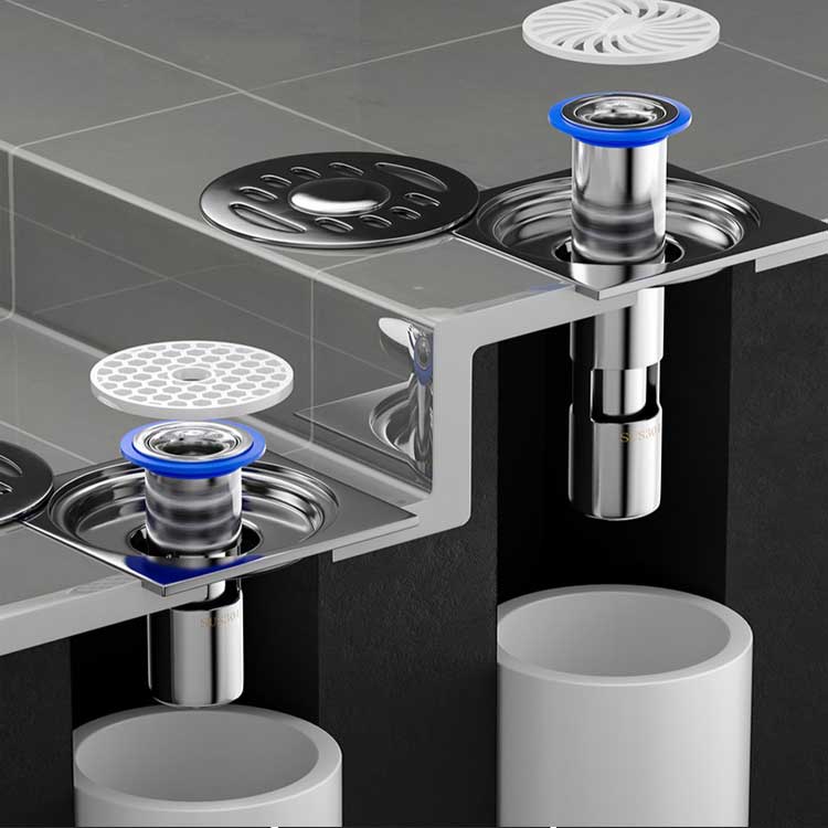 优质不锈钢地漏芯 – 304, 高效排水, 防臭