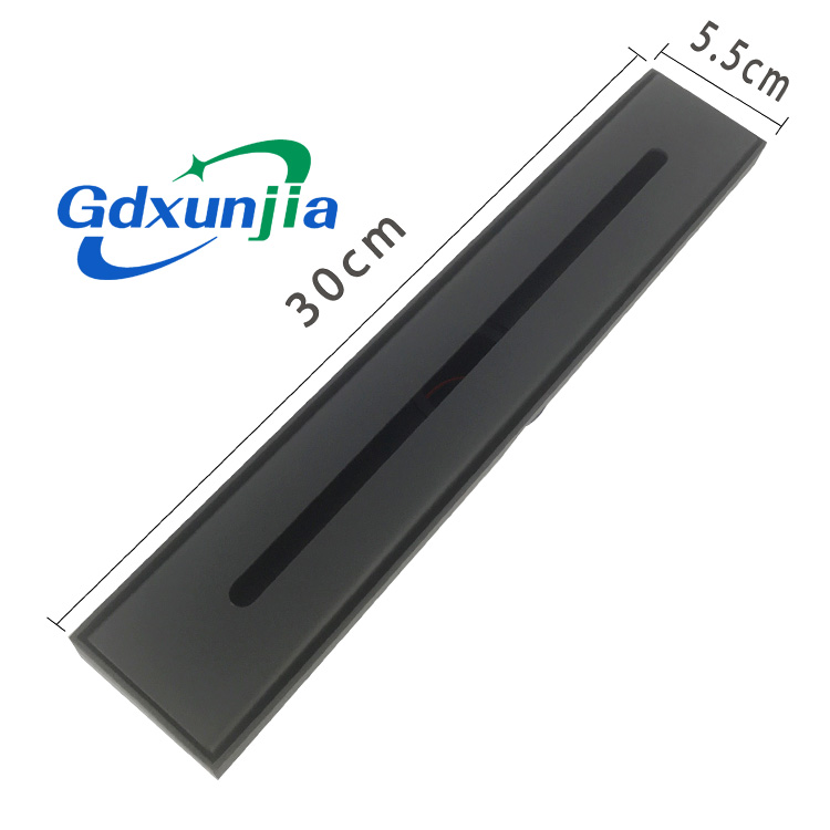 ท่อระบายน้ำพื้นทรงตรงยาว รางน้ำสี่เหลี่ยมขนาดใหญ่ สีเทาปืน