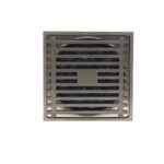 مصفاة أرضية من الفولاذ المقاوم للصدأ سميكة مقاومة للرائحة باللون الرمادي