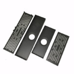 مجاري طويلة الشكل مع تصريف أرضي رمادي من الفولاذ المقاوم للصدأ مقاوم للرائحة