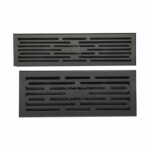 مجاري طويلة الشكل مع تصريف أرضي رمادي من الفولاذ المقاوم للصدأ مقاوم للرائحة