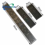 مجاري طويلة الشكل مع تصريف أرضي رمادي من الفولاذ المقاوم للصدأ مقاوم للرائحة